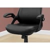 Monarch Specialties Office Chair, Adjustable Height, Swivel, Ergonomic, Armrests, Computer Desk, Work, Metal, Black I 7276